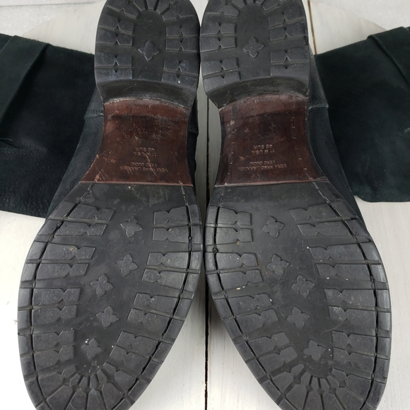 463gap Vera Wang Lavender label Cameron black burnished leather boots 11 - Picture 10 of 12